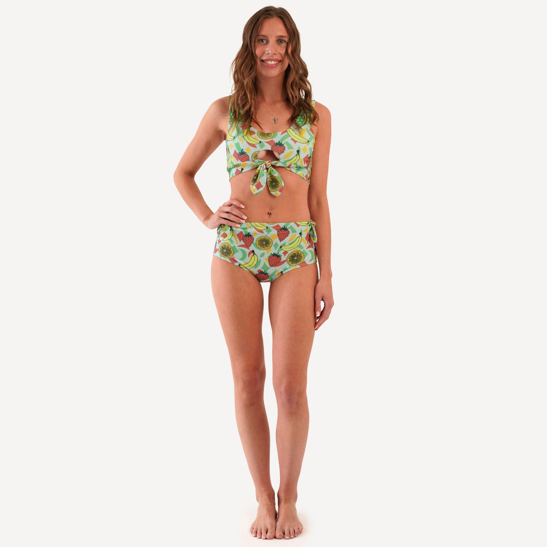 womens tie two piece swimsuit | fruit | swim