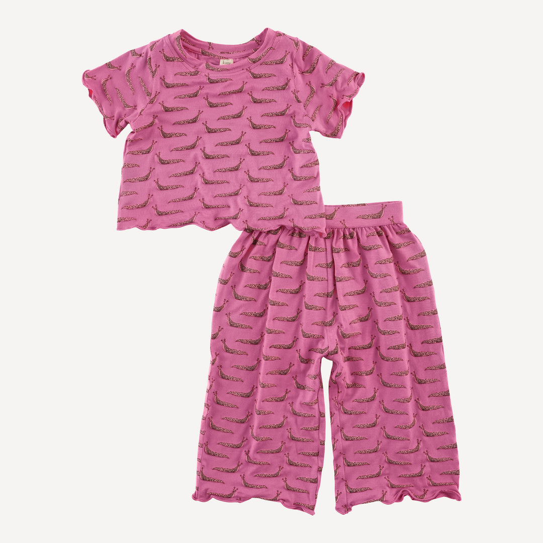 short sleeve jade set | pink slug party | bamboo