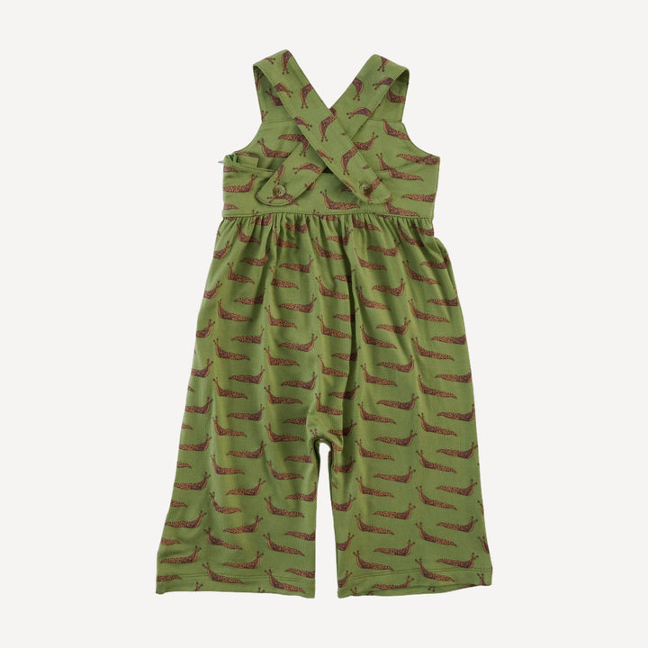 gaucho jumpsuit | mossy slug party | bamboo