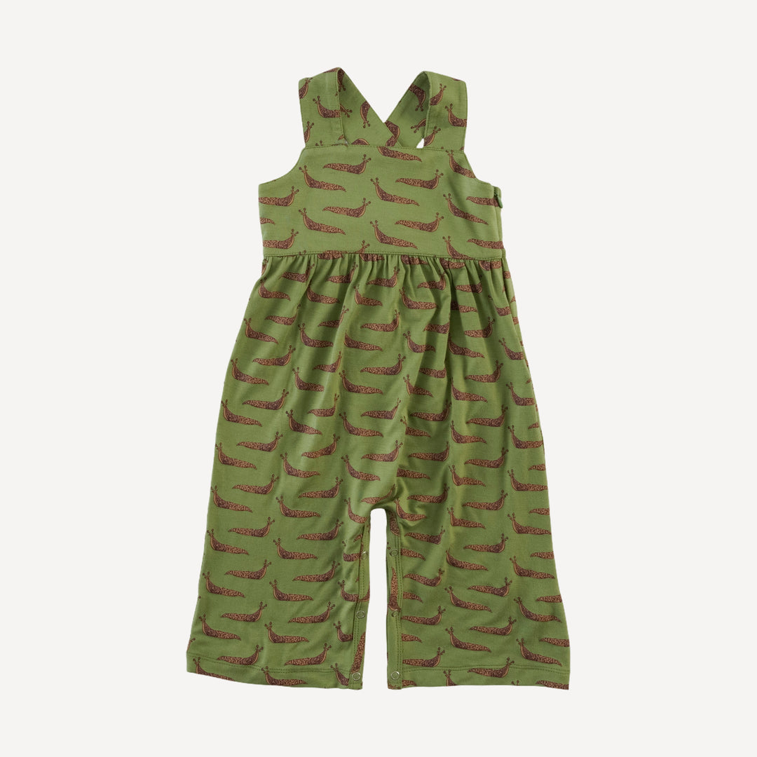 gaucho jumpsuit | mossy slug party | bamboo