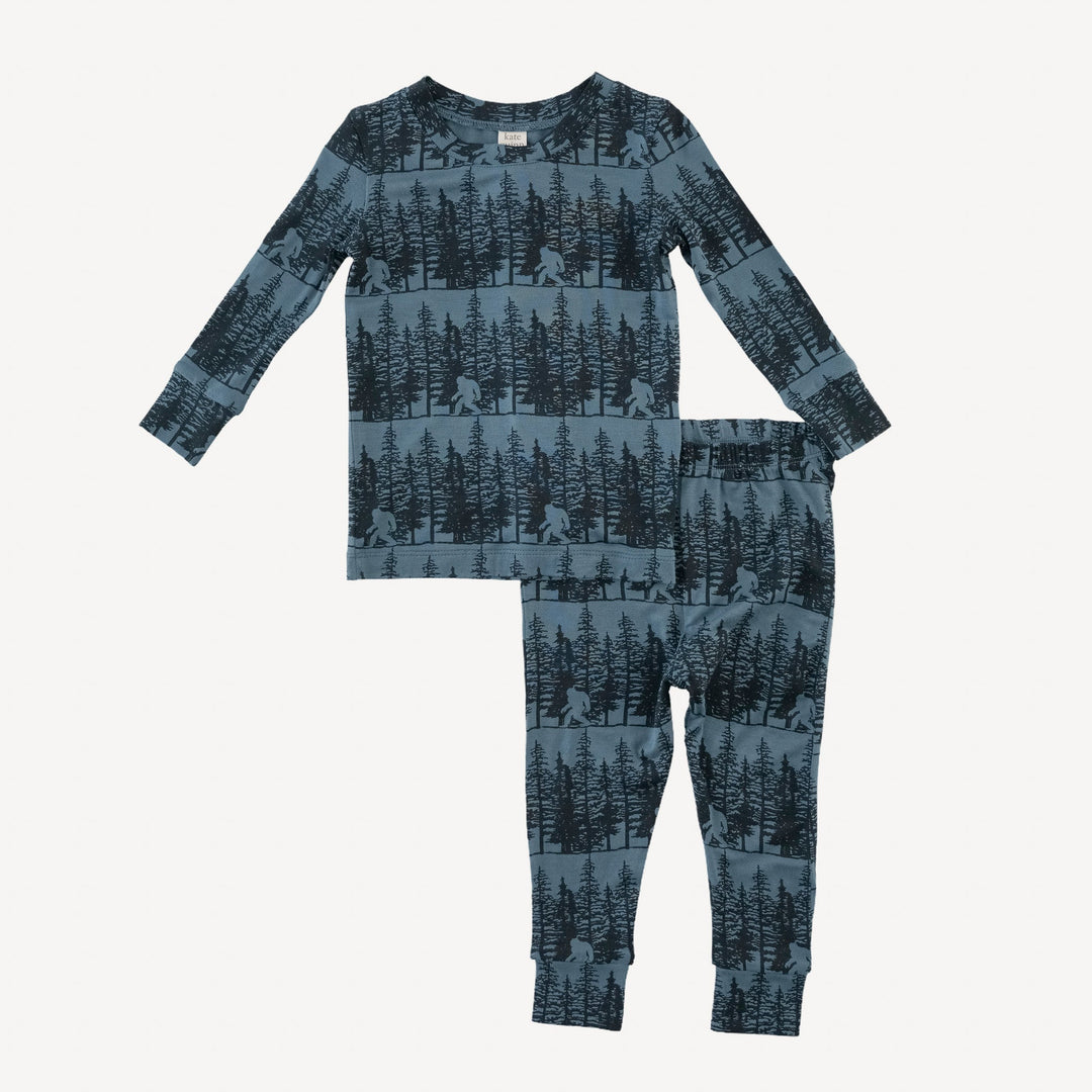 long sleeve crew neck pj set | sasquatch | bamboo
