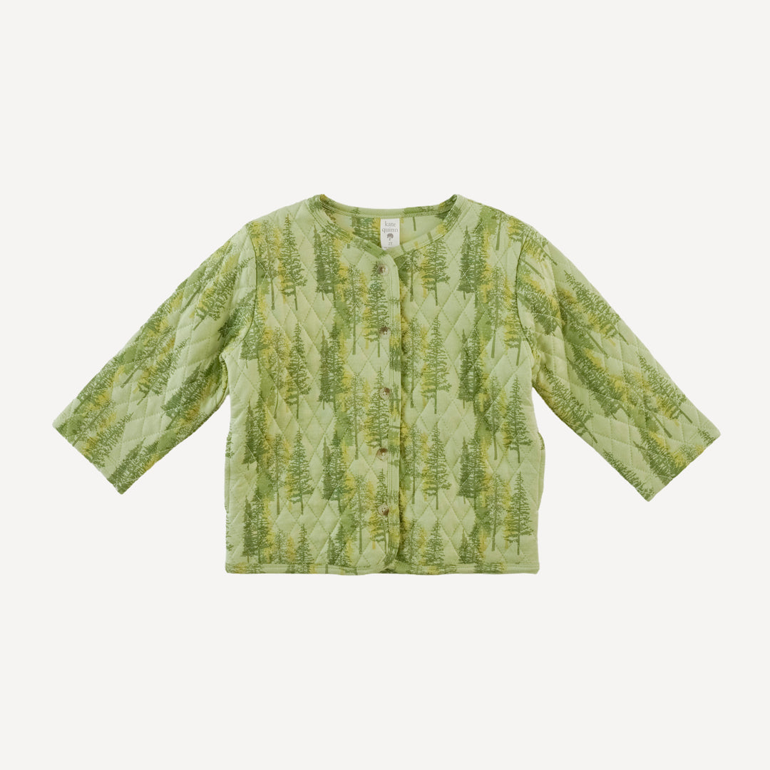 quilted jacket | northwest forest | bamboo