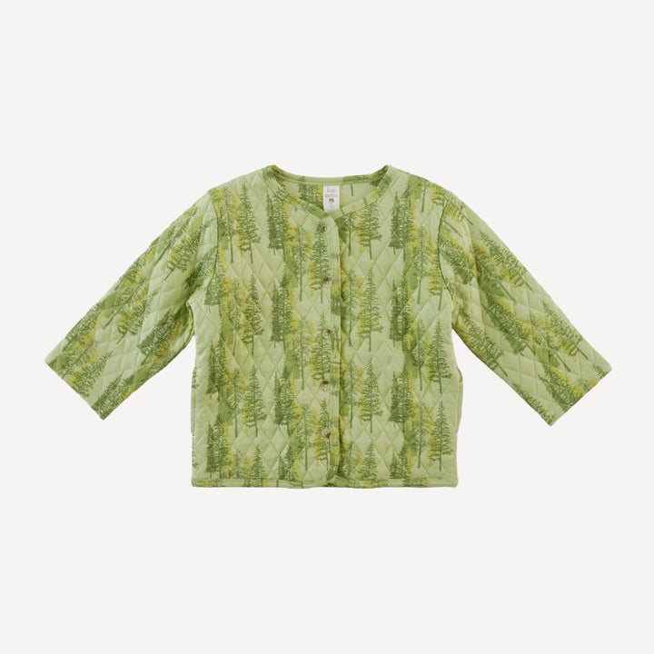 quilted jacket | northwest forest | bamboo