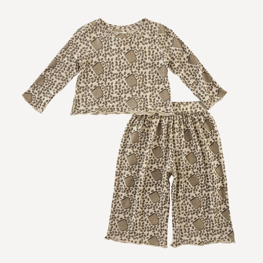 long sleeve jade set | coffee bean | bamboo