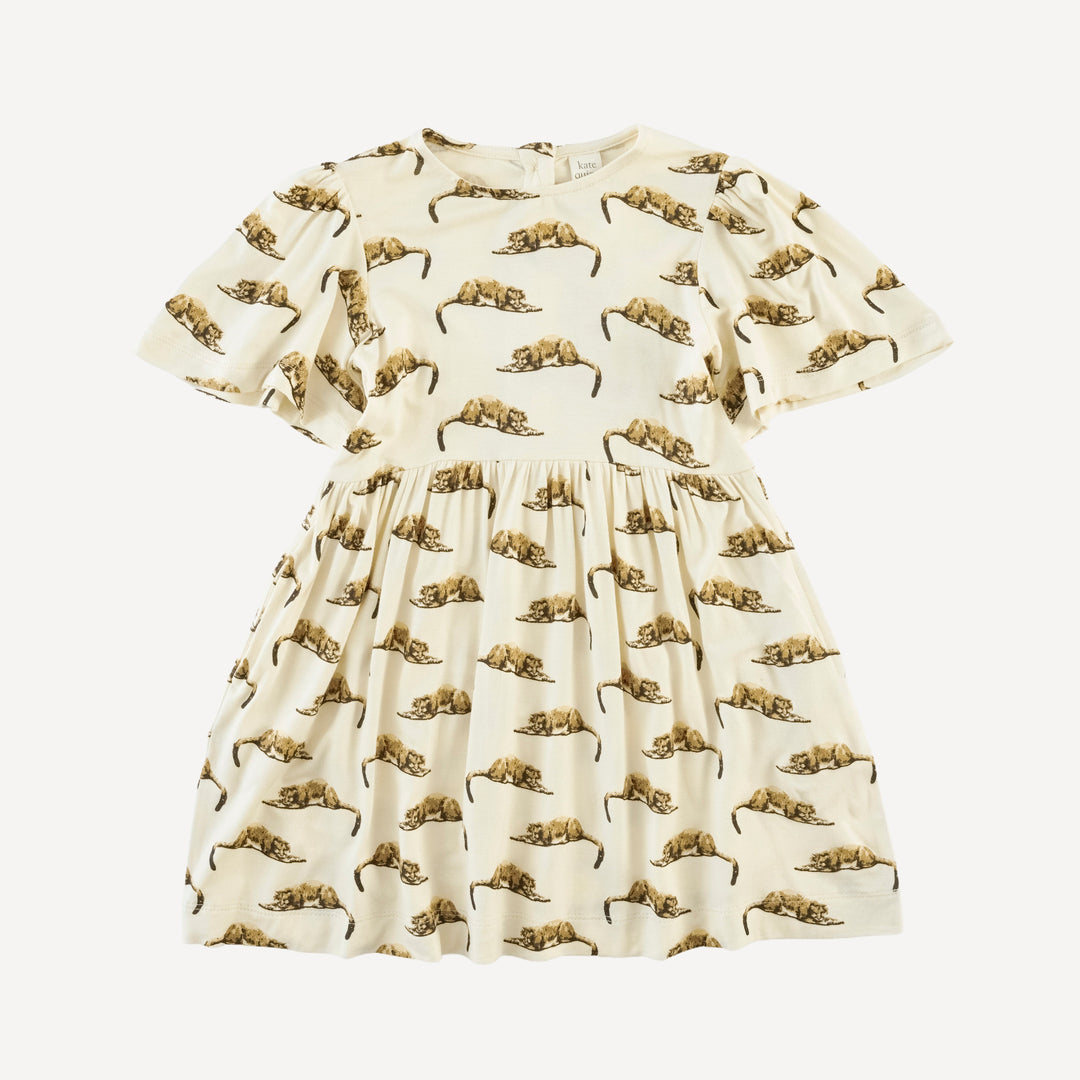 bell sleeve dress | mountain lion | bamboo