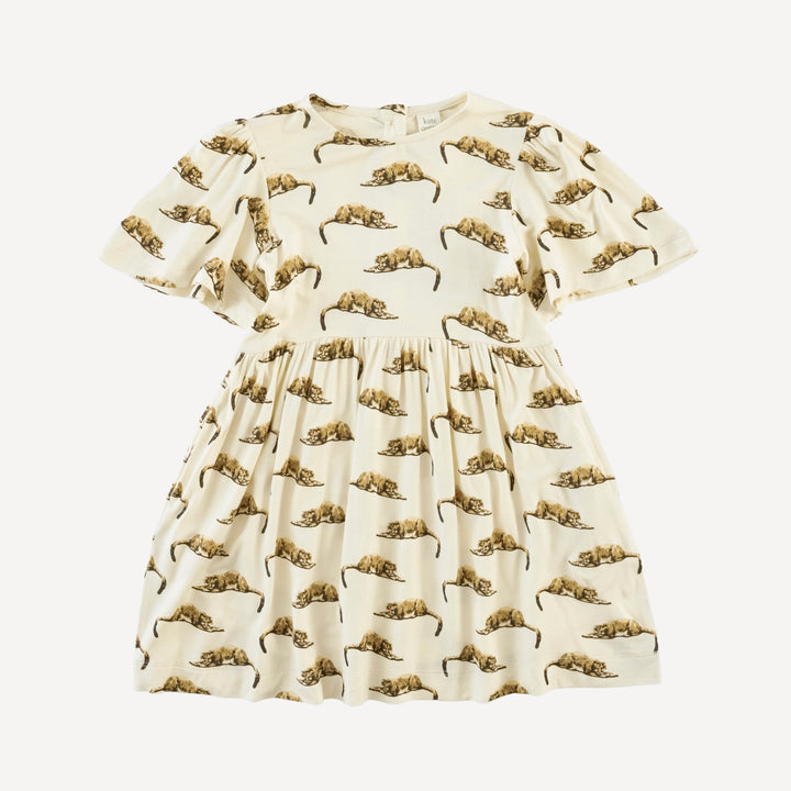 bell sleeve dress | mountain lion | bamboo