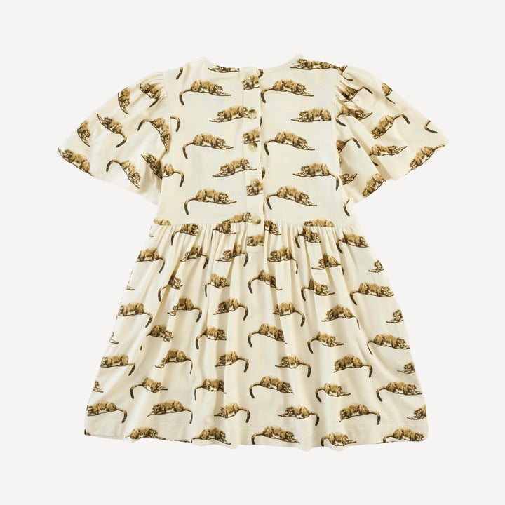 bell sleeve dress | mountain lion | bamboo