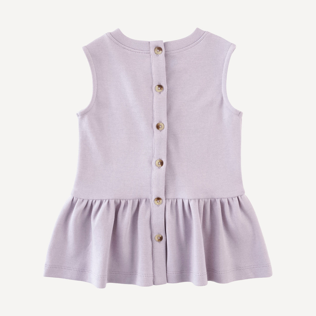 sleeveless kate top | iris | organic cotton interlock