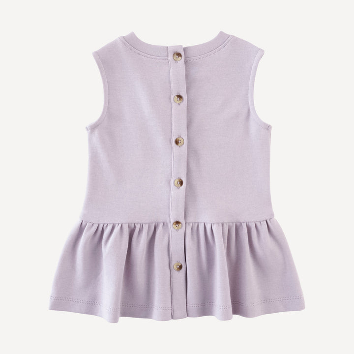 sleeveless kate top | iris | organic cotton interlock