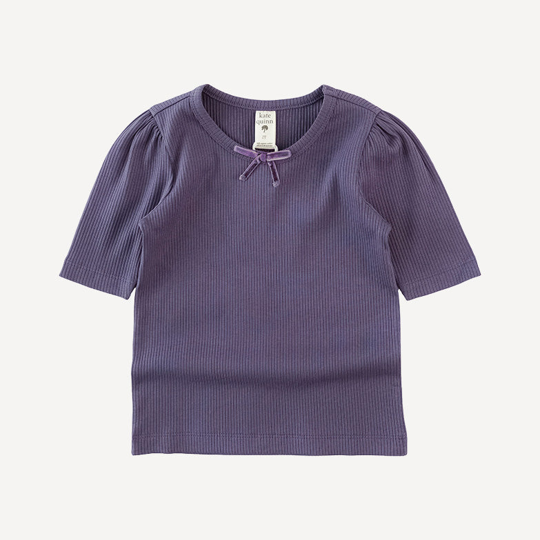 sarah bow top | grapevine | organic cotton single rib