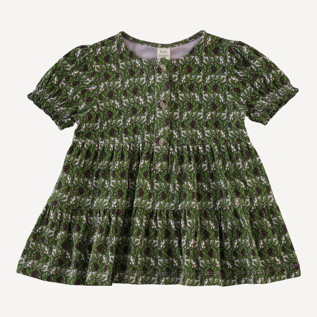 short puff sleeve prairie top + legging set | huckleberry foliage | bamboo