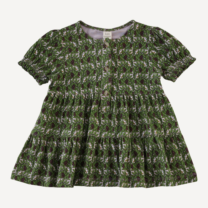 short puff sleeve prairie top + legging set | huckleberry foliage | bamboo