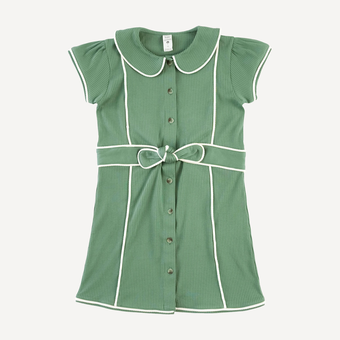 short sleeve violet dress | hedge | organic cotton single rib