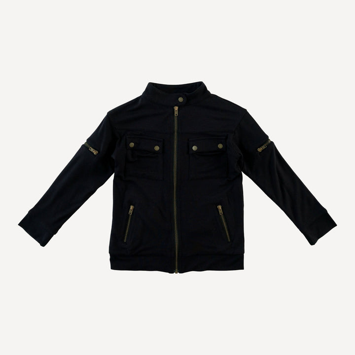 motorcycle jacket | black | bamboo