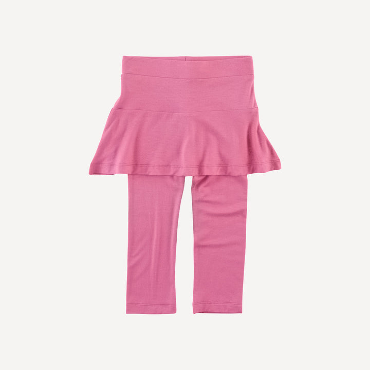 skirted legging | cherry pink | bamboo