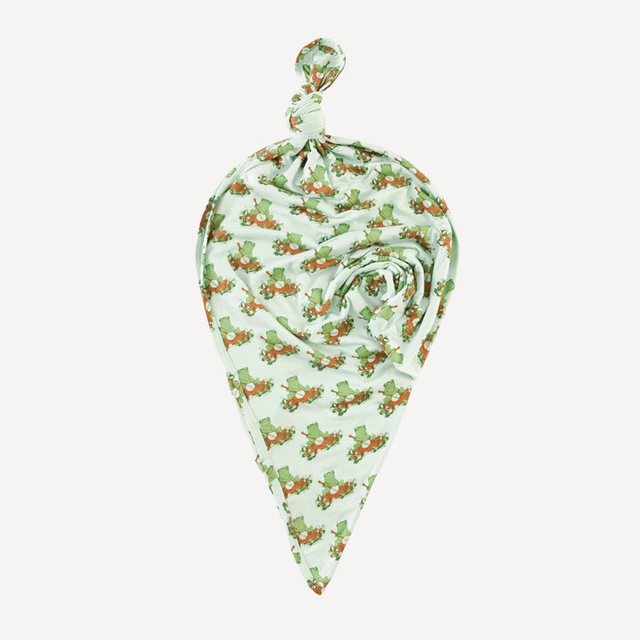 classic single layer blanket | frog + banjo | bamboo