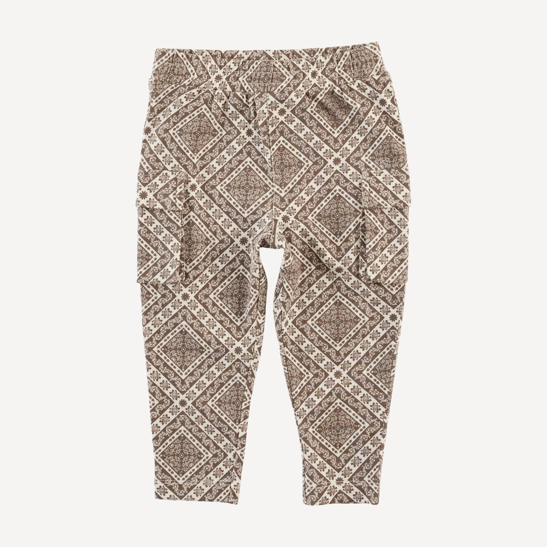 skinny cargo pant | stone bandana | organic cotton jersey