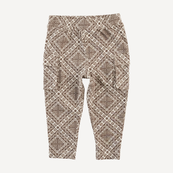 skinny cargo pant | stone bandana | organic cotton jersey