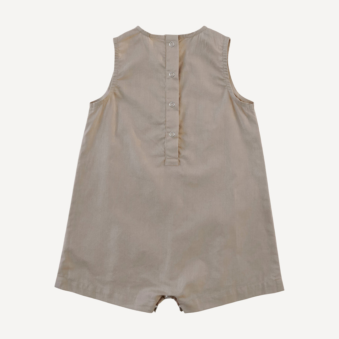 vintage shortie | cobblestone | organic cotton woven