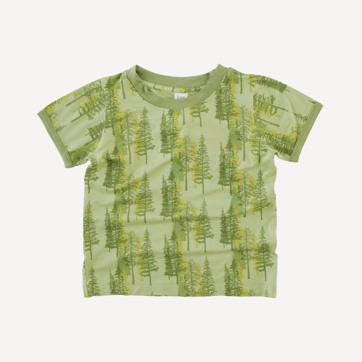 short sleeve ringer tee | northwest forest | bamboo