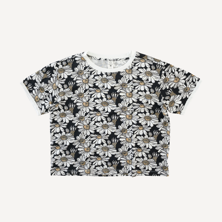 tween short sleeve ringer tee | northwest daisy | bamboo