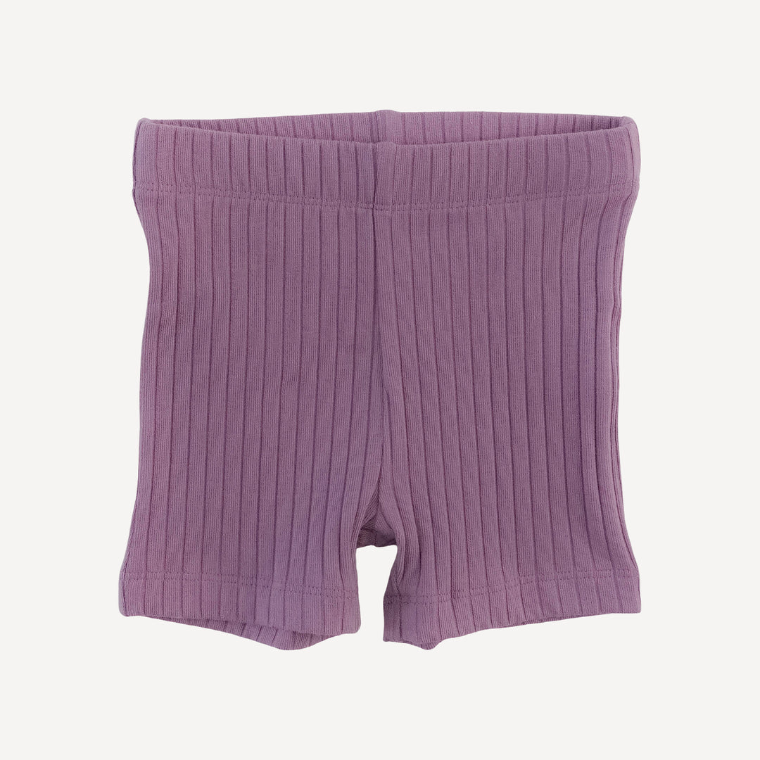 spaghetti tie prairie + bike short set | grape goldilocks floral | organic cotton woven