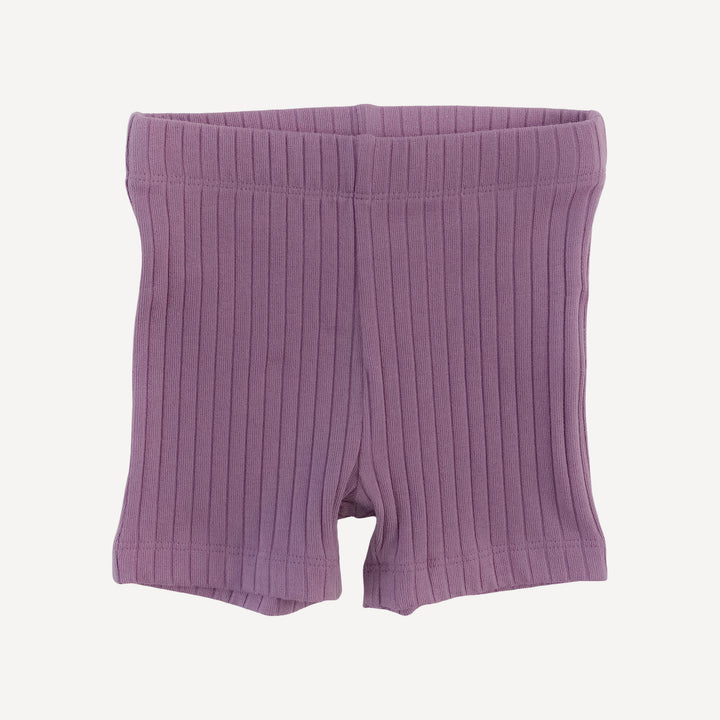 spaghetti tie prairie + bike short set | grape goldilocks floral | organic cotton woven
