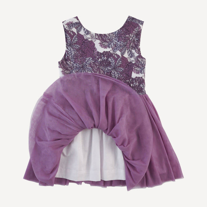 lark dress | grape goldilocks floral | organic cotton woven