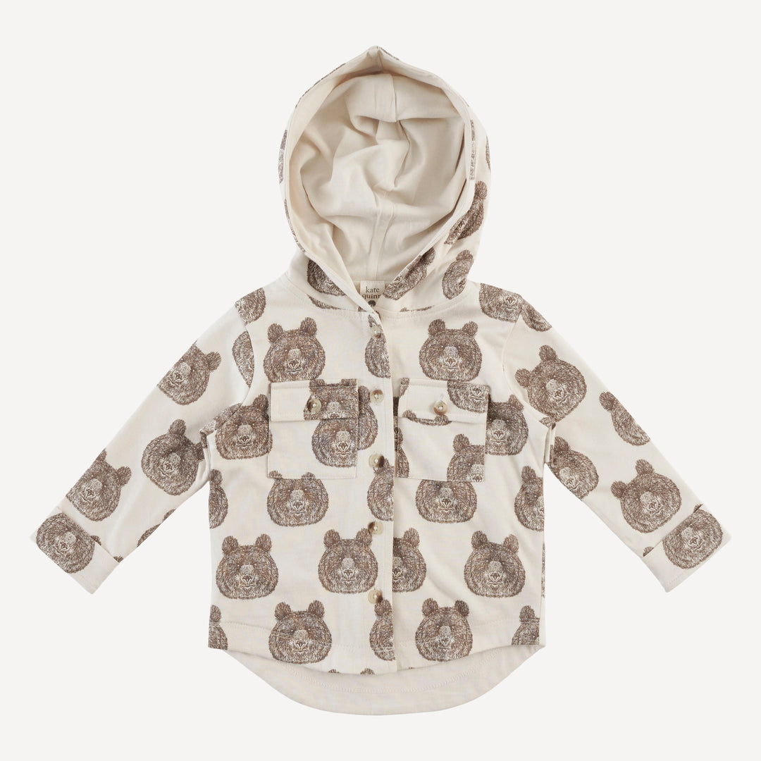 shacket | papa bear | organic cotton jersey