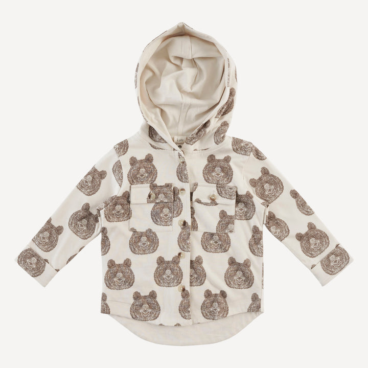 shacket | papa bear | organic cotton jersey