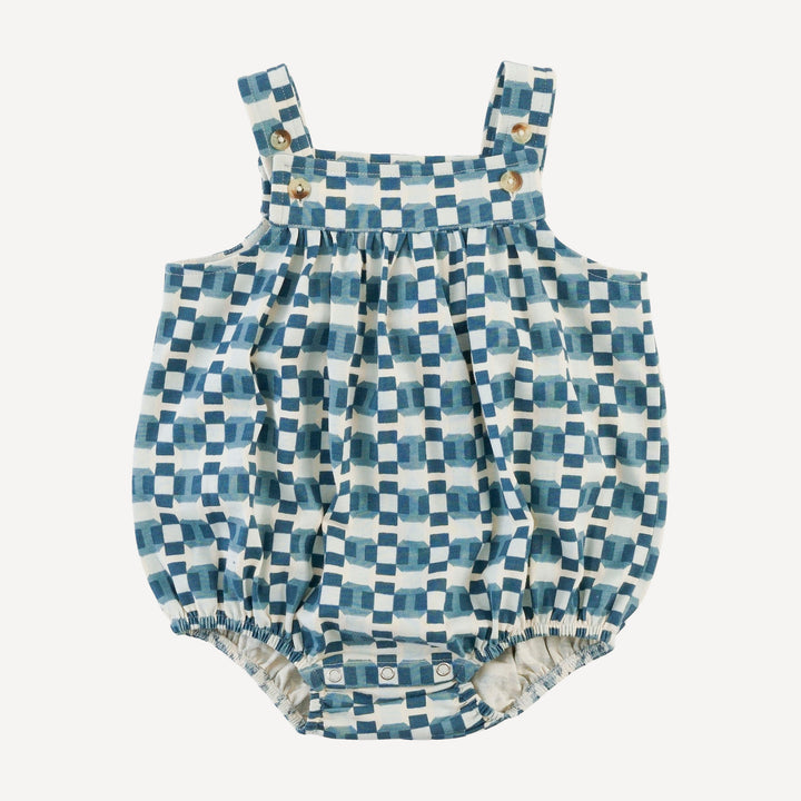 oliver bubble | blue graphic | organic cotton jersey