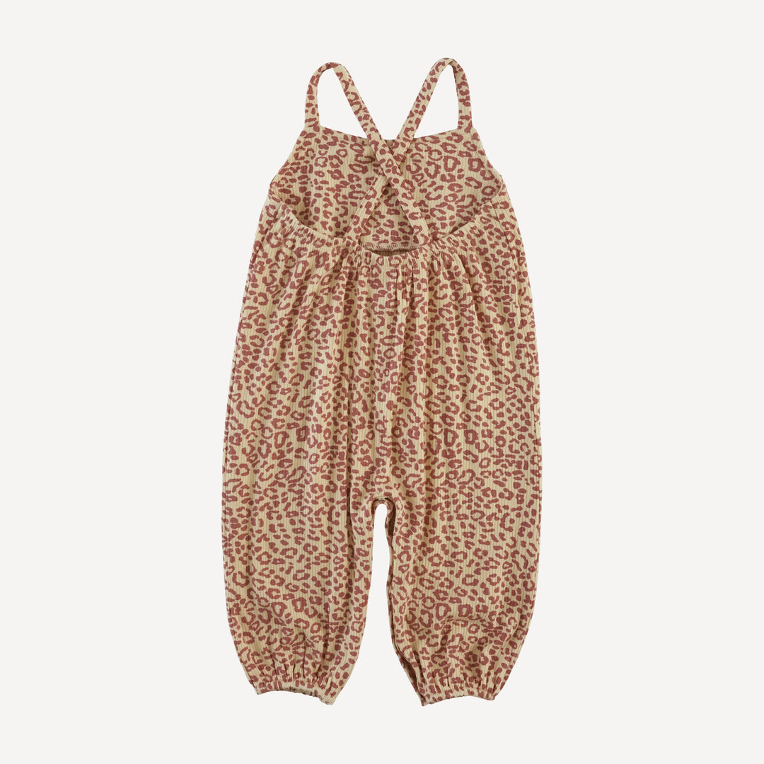 skinny strap jumpsuit | leopard print | modal skinny rib