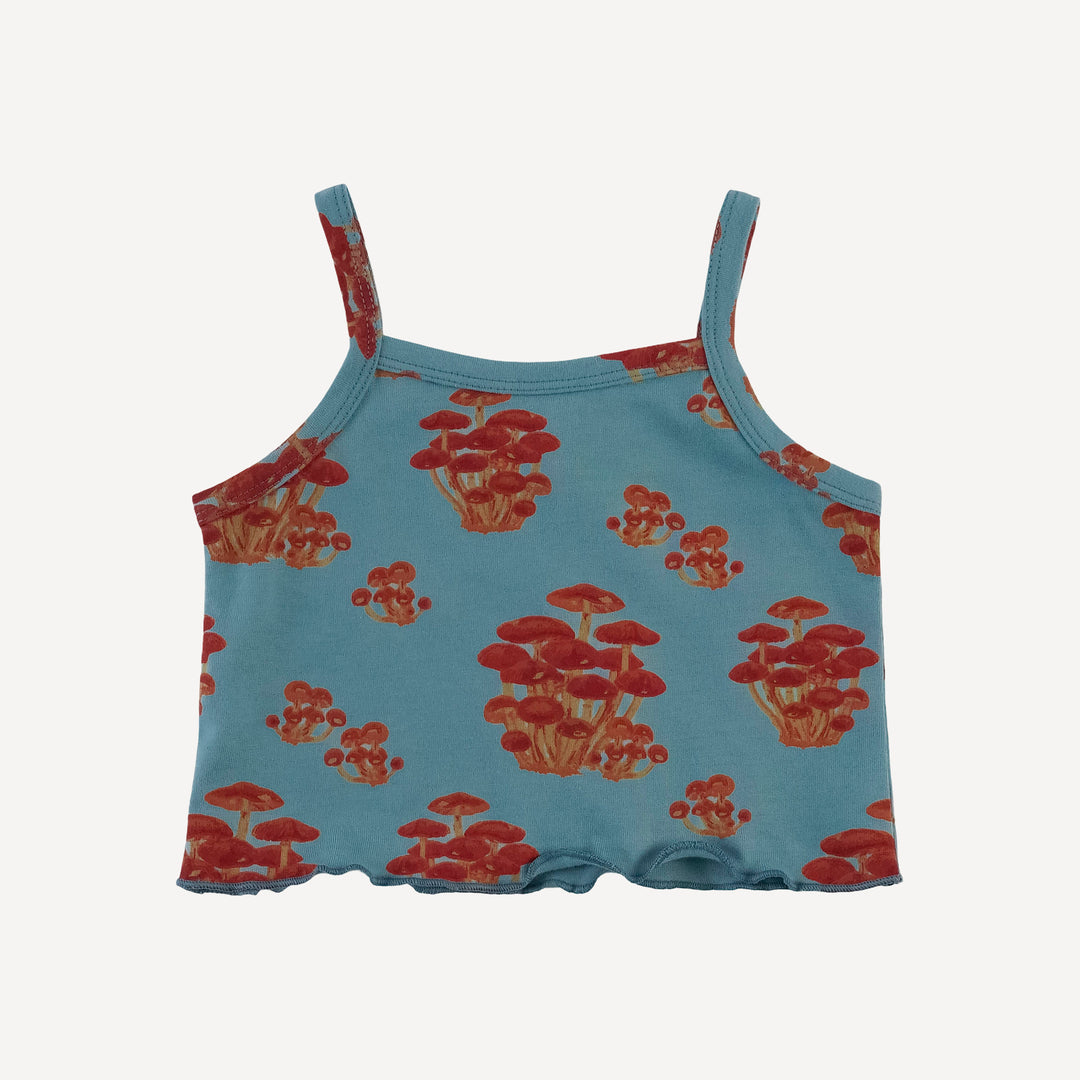 jade short set | red mushroom bunch | organic cotton jersey