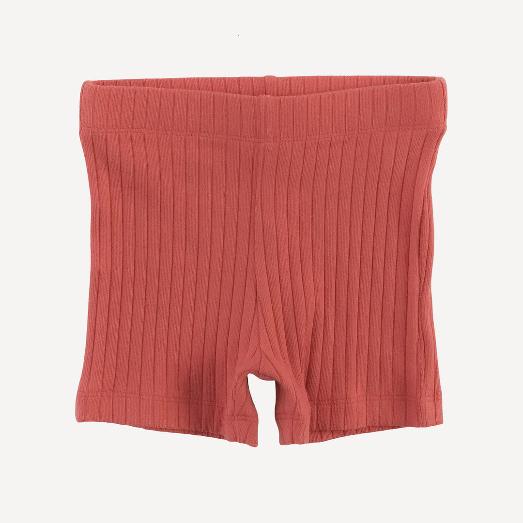 spaghetti tie prairie + bike short set | red mushroom bunch | organic cotton jersey
