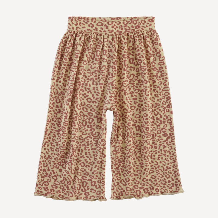 long sleeve jade set | leopard print | modal skinny rib