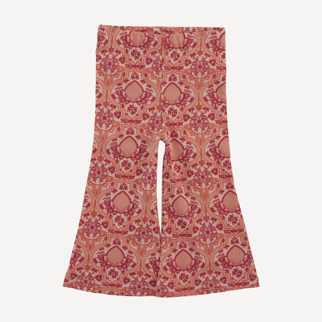 short sleeve payton set | orange peacock | organic cotton jersey