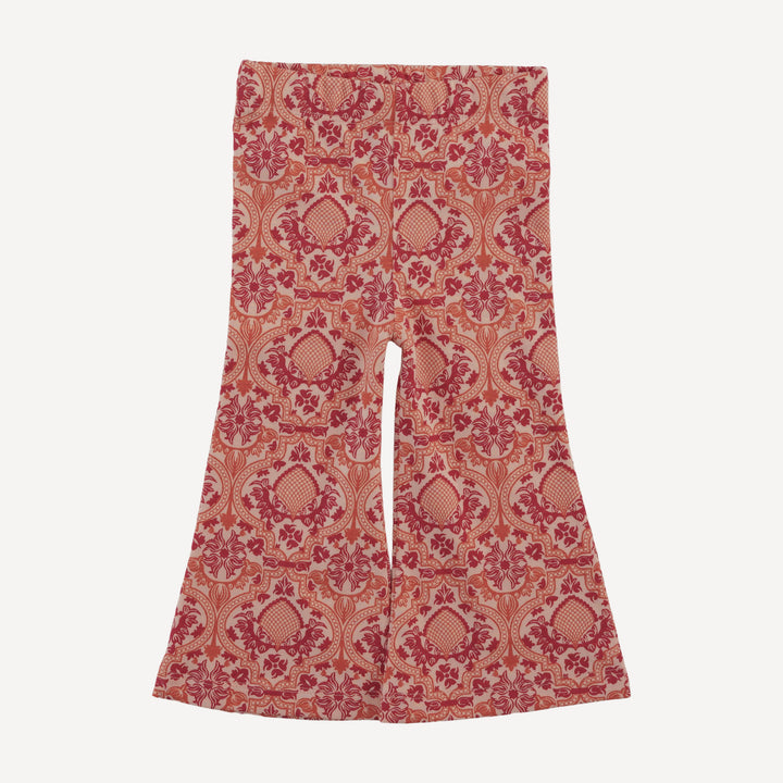 short sleeve payton set | orange peacock | organic cotton jersey
