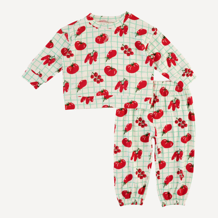 long sleeve relaxed jogger set | pomadoro | bamboo