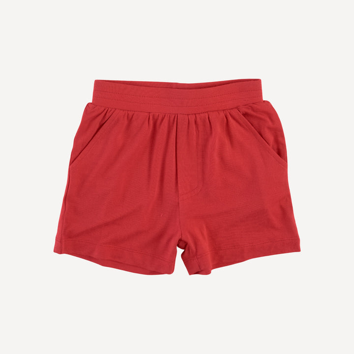 short sleeve topstitch tee + short set | pomadoro | bamboo