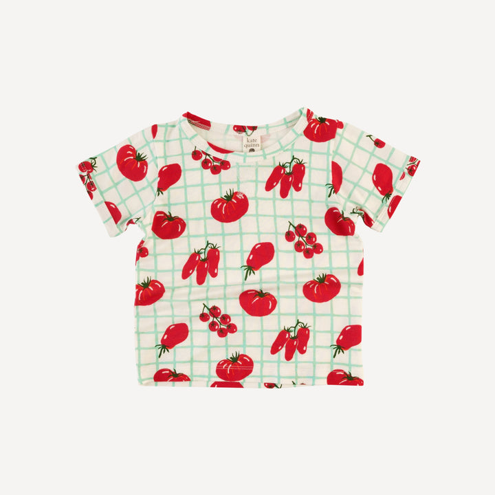 short sleeve topstitch tee + short set | pomadoro | bamboo