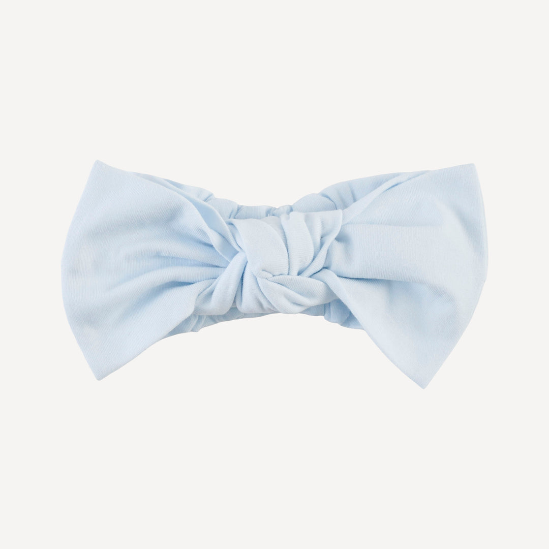 large bow elastic headband | country air | organic cotton jersey