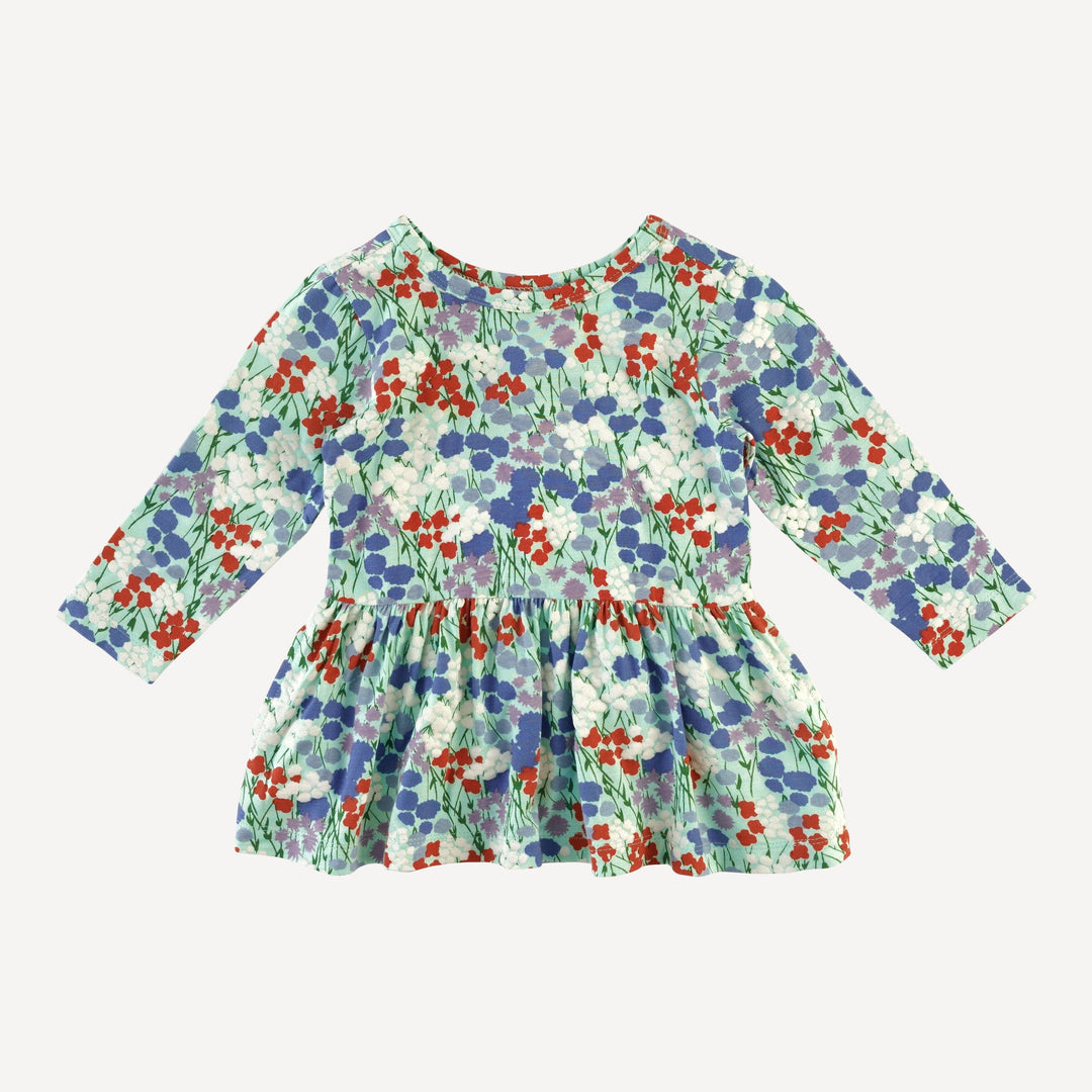 long sleeve hazel twirl top | impressionist floral | bamboo