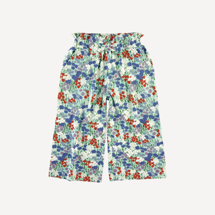 paper bag pant | impressionist floral | bamboo