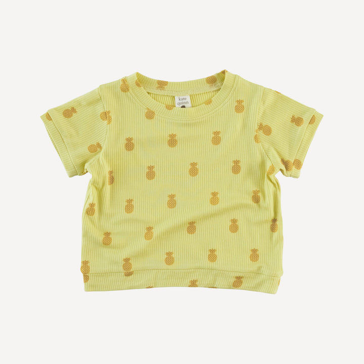 jamie short set | tiny pineapple | modal skinny rib