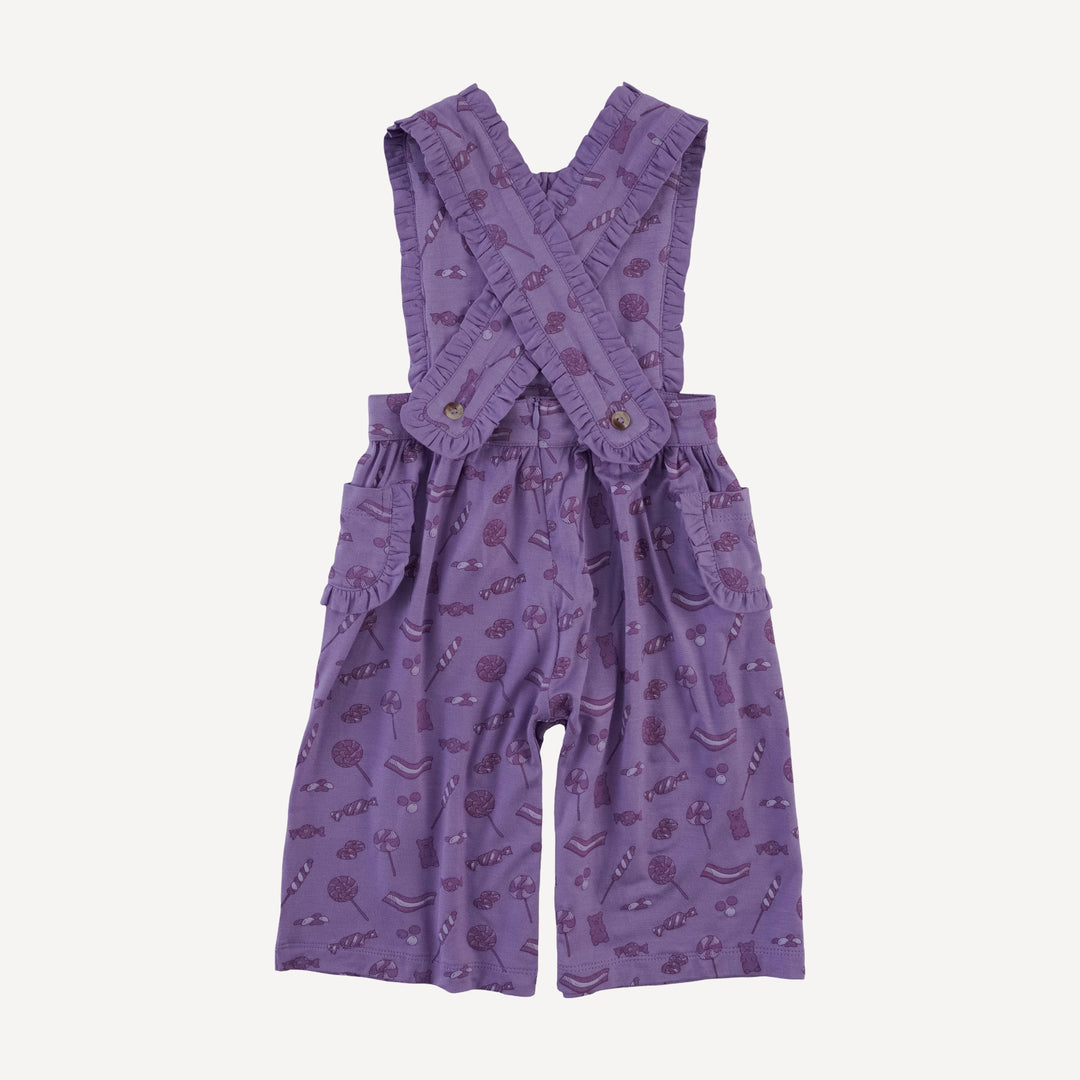 gretel ruffle jumpsuit | purple candy | bamboo