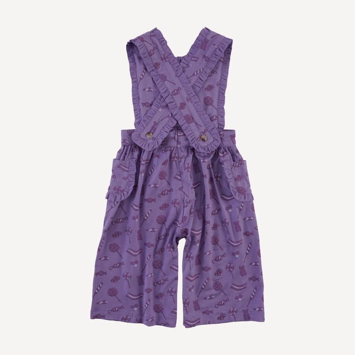 gretel ruffle jumpsuit | purple candy | bamboo