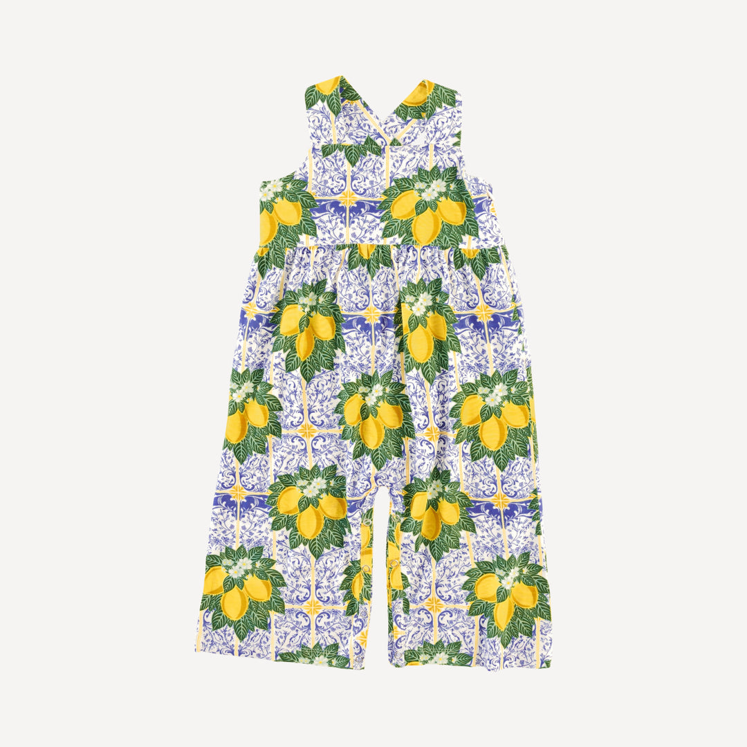gaucho jumpsuit | lemons | bamboo