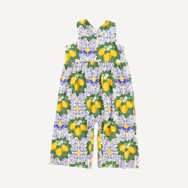 gaucho jumpsuit | lemons | bamboo