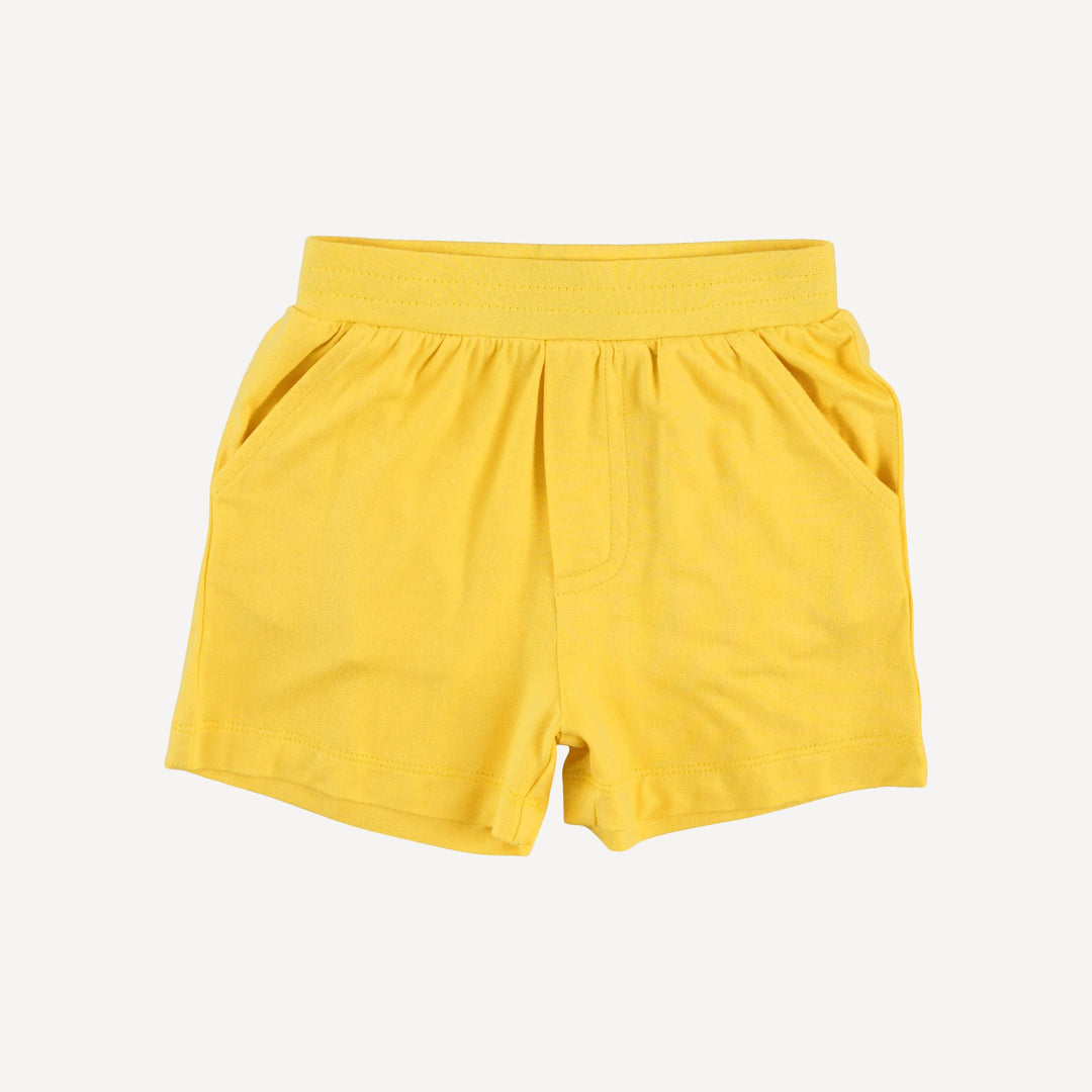 short sleeve topstitch tee + short set | lemons | bamboo