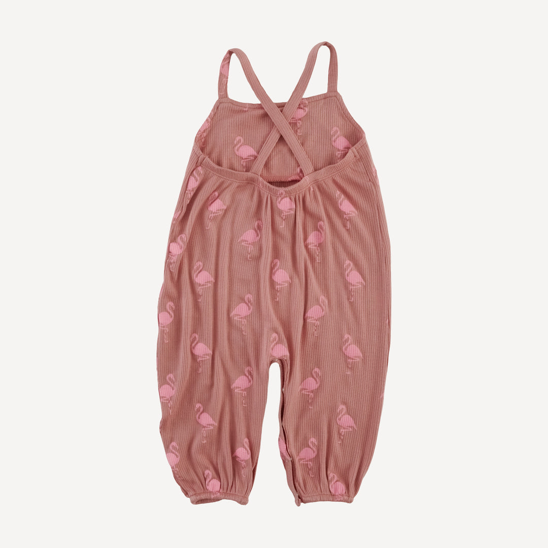 skinny strap jumpsuit | tiny flamingo | modal skinny rib